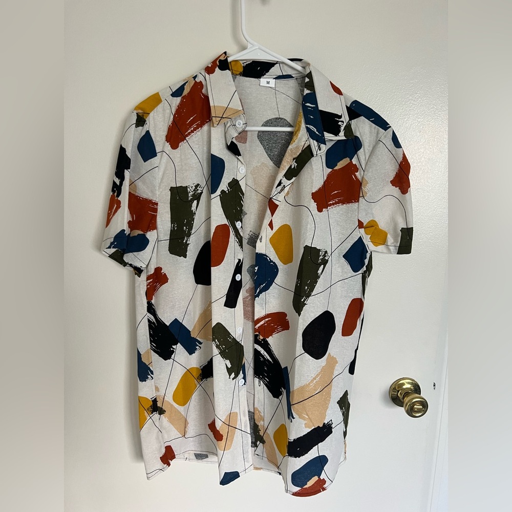 Artsy button down
